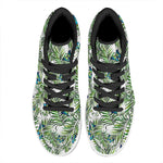 Tropical Butterfly Pattern Print High Top Leather Sneakers