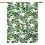 Tropical Butterfly Pattern Print House Flag