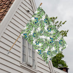 Tropical Butterfly Pattern Print House Flag