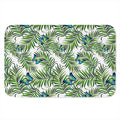 Tropical Butterfly Pattern Print Indoor Door Mat