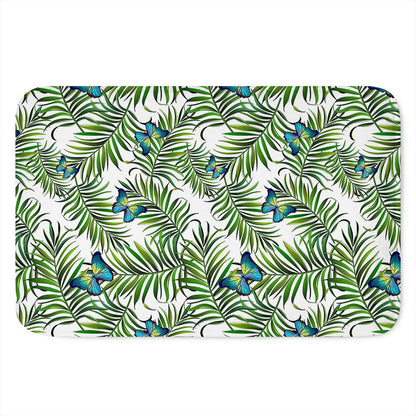 Tropical Butterfly Pattern Print Indoor Door Mat
