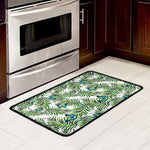 Tropical Butterfly Pattern Print Kitchen Mat