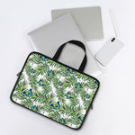 Tropical Butterfly Pattern Print Laptop Sleeve With Handle