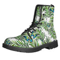 Tropical Butterfly Pattern Print Lace-Up Boots