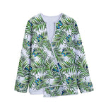 Tropical Butterfly Pattern Print Long Sleeve Short Coat