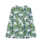 Tropical Butterfly Pattern Print Long Sleeve Short Coat