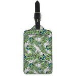 Tropical Butterfly Pattern Print Luggage Tag