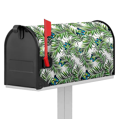 Tropical Butterfly Pattern Print Mailbox Cover