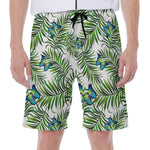 Tropical Butterfly Pattern Print Men's Beach Shorts