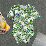 Tropical Butterfly Pattern Print Men's Bodysuit