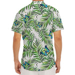 Tropical Butterfly Pattern Print Men's Deep V-Neck Shirt