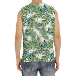 Tropical Butterfly Pattern Print Men's Fitness Tank Top