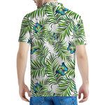 Tropical Butterfly Pattern Print Men's Polo Shirt