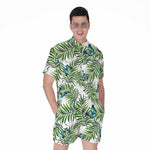 Tropical Butterfly Pattern Print Men's Rompers