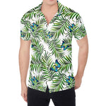 Tropical Butterfly Pattern Print Men's Shirt