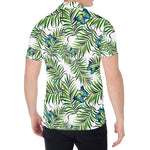 Tropical Butterfly Pattern Print Men's Shirt