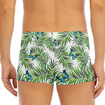 Tropical Butterfly Pattern Print Men's Short Boxer Briefs