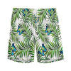 Tropical Butterfly Pattern Print Men's Sports Shorts