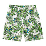 Tropical Butterfly Pattern Print Men's Swim Trunks