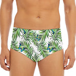 Tropical Butterfly Pattern Print Men's Triangle Swim Briefs