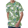 Tropical Butterfly Pattern Print Men's Velvet T-Shirt