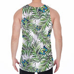 Tropical Butterfly Pattern Print Men's Velvet Tank Top