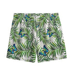 Tropical Butterfly Pattern Print Mesh Shorts