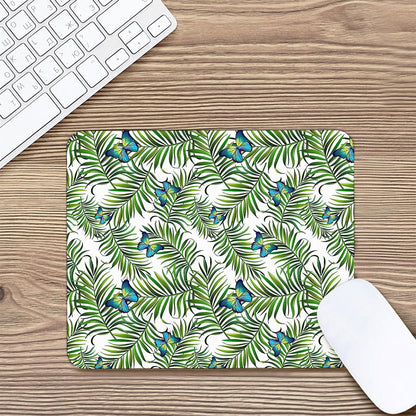 Tropical Butterfly Pattern Print Mouse Pad