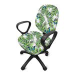 Tropical Butterfly Pattern Print Office Chair Cover