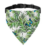 Tropical Butterfly Pattern Print Over The Collar Dog Bandana
