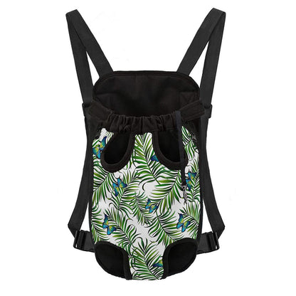 Tropical Butterfly Pattern Print Pet Carrier Backpack
