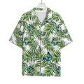 Tropical Butterfly Pattern Print Rayon Hawaiian Shirt