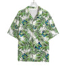 Tropical Butterfly Pattern Print Rayon Hawaiian Shirt