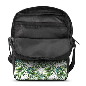 Tropical Butterfly Pattern Print Rectangular Crossbody Bag