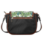 Tropical Butterfly Pattern Print Saddle Bag