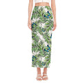Tropical Butterfly Pattern Print Side Slit Maxi Skirt