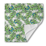 Tropical Butterfly Pattern Print Silk Bandana