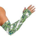 Tropical Butterfly Pattern Print Sun Protection Arm Sleeves