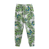 Tropical Butterfly Pattern Print Sweatpants