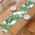 Tropical Butterfly Pattern Print Table Runner