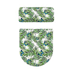 Tropical Butterfly Pattern Print Toilet Lid And Tank Cover Set