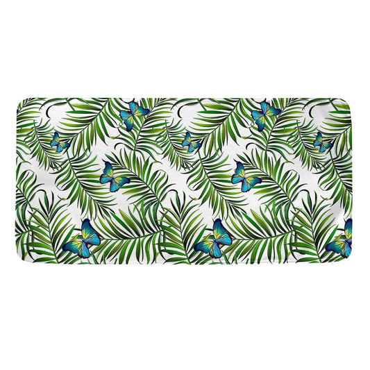 Tropical Butterfly Pattern Print Towel
