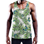 Tropical Butterfly Pattern Print Training Tank Top