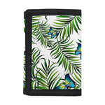 Tropical Butterfly Pattern Print Trifold Wallet