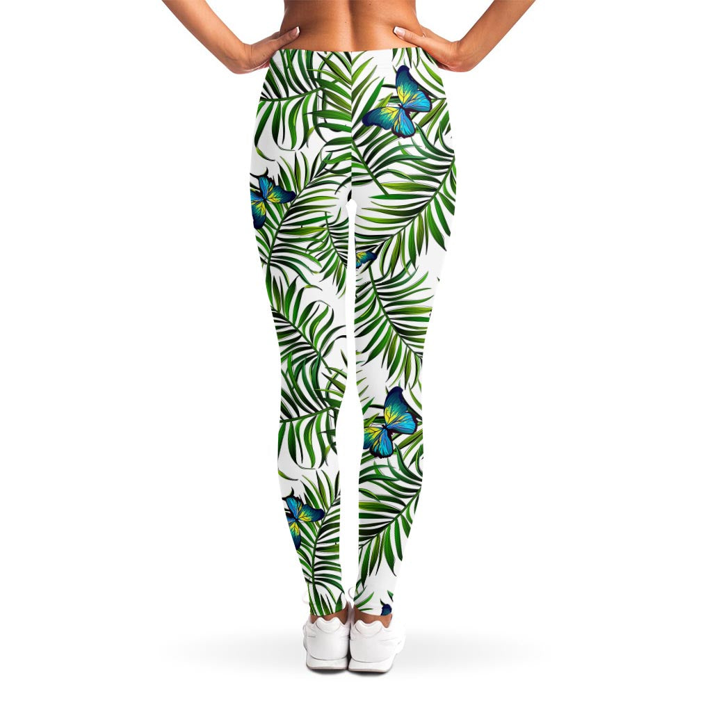 Tropical Butterfly Pattern Print Women's Leggings