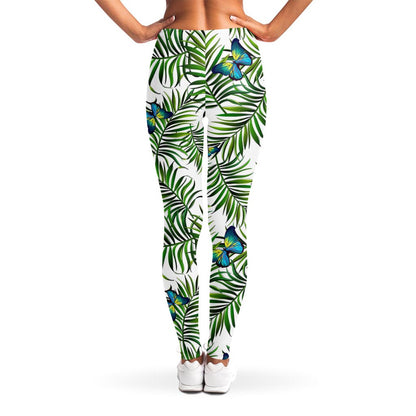 Tropical Butterfly Pattern Print Women's Leggings