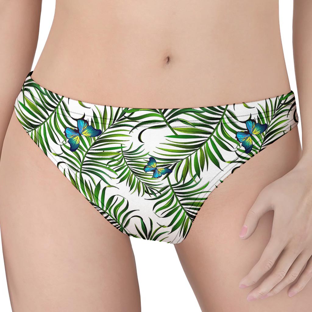 Tropical Butterfly Pattern Print Women's Thong