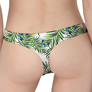 Tropical Butterfly Pattern Print Women's Thong