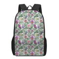 Tropical Cattleya Pattern Print 17 Inch Backpack