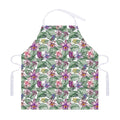 Tropical Cattleya Pattern Print Adjustable Apron